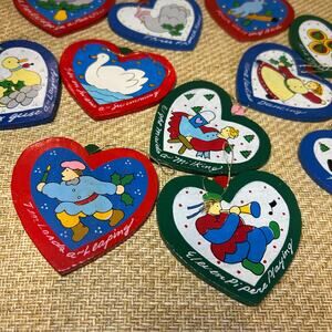 1988 Lillian Vernon 12 Days of Christmas Heart Ornaments Set Missing #2